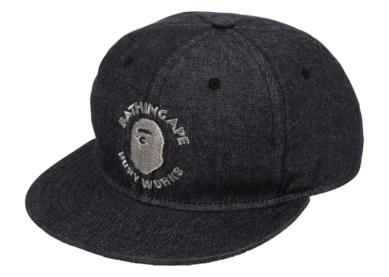 BAPE Busy Work Denim Cap Black