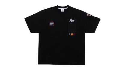 BAPE By Kazuki Kuraishi Multi Patch Military Tee Black