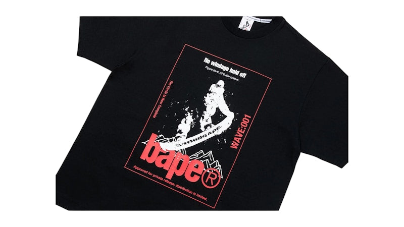 BAPE By Kazuki Kuraishi Skate Relaxed Fit Tee Black