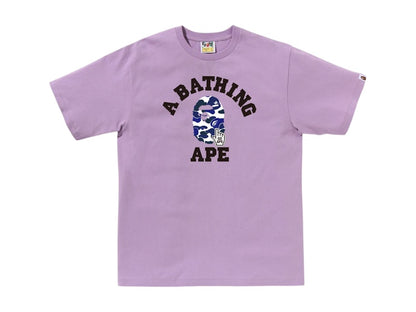 BAPE Camo Go Ape Pointer College Tee Purple