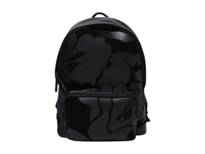 BAPE Camo Patch Leather Daypack Black