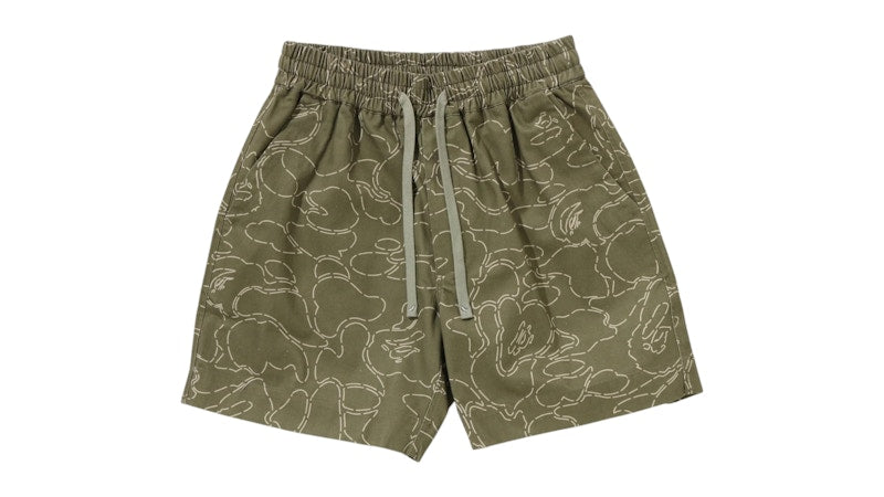 BAPE Camo Sporty Shorts Beige