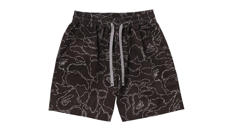 BAPE Camo Sporty Shorts Black