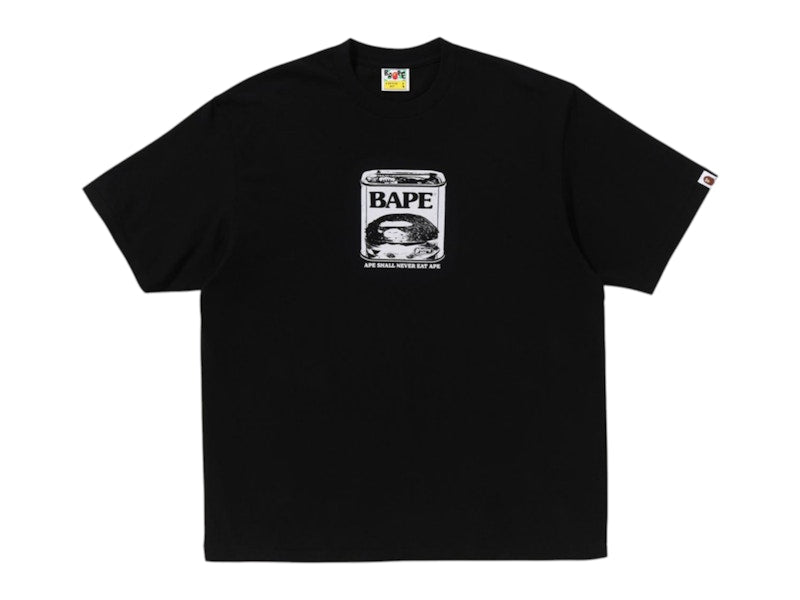BAPE Can Food Bape Logo Relaxed Fit Tee Black