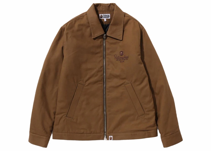 BAPE Canvas Work Jacket Brown