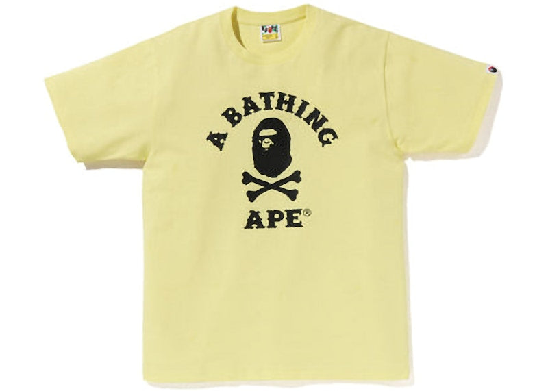 BAPE Captain Ape Crossbone Tee Yellow