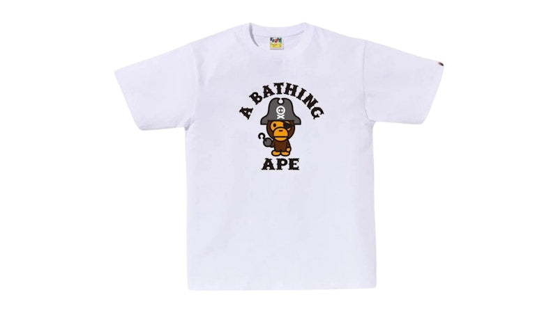 BAPE Captain Milo Pirate Tee White