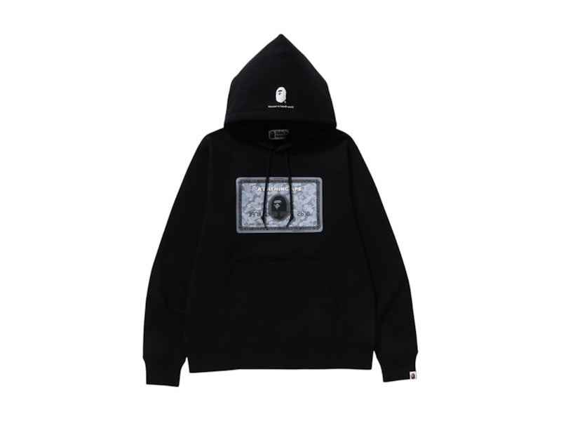 BAPE Card Pullover Hoodie Black/Silver