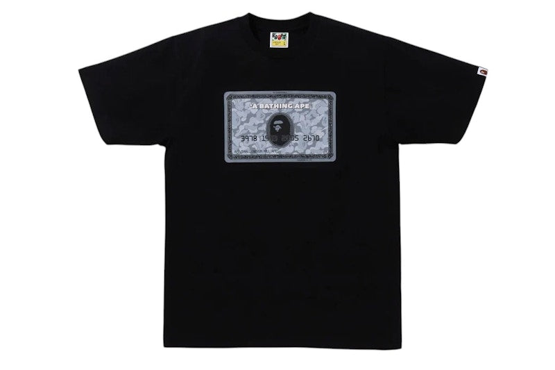 BAPE Card Tee Black/Silver