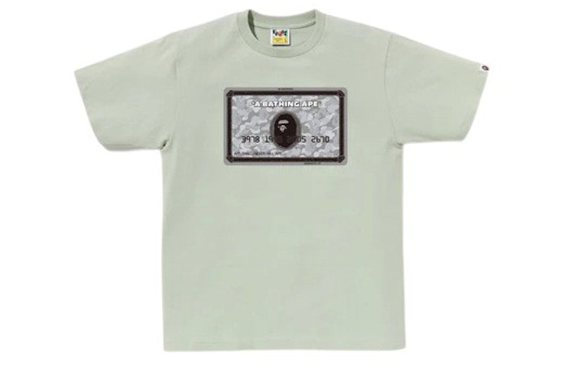 BAPE Card Tee Green/Silver