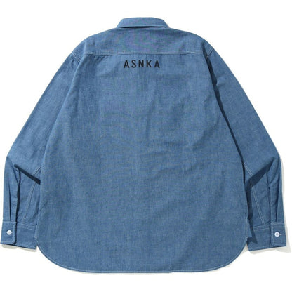 BAPE Chambray Relaxed Shirt Indigo