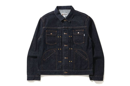 BAPE Champion Denim Jacket Indigo