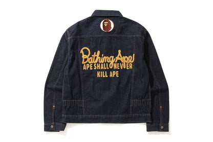 BAPE Champion Denim Jacket Indigo