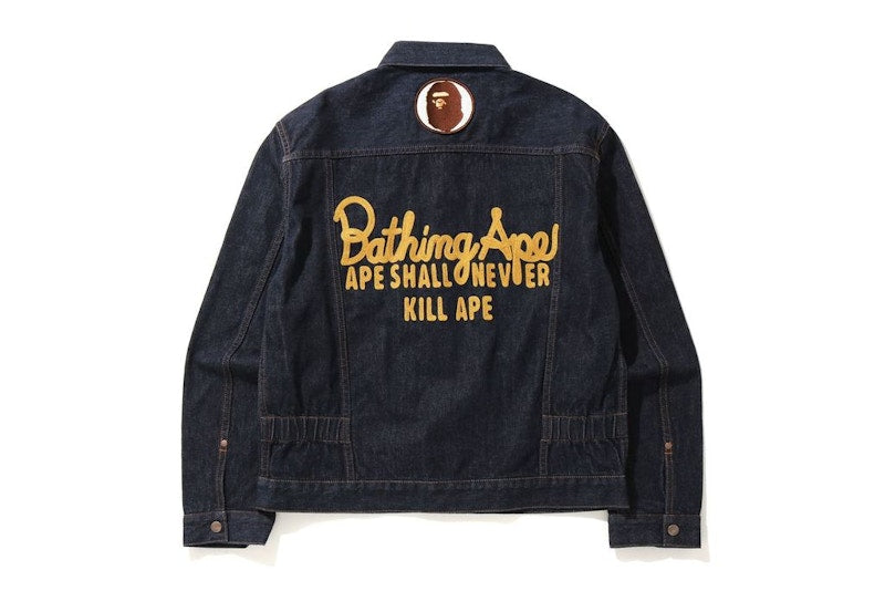 BAPE Champion Denim Jacket Indigo