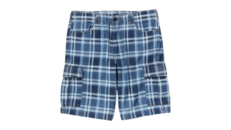 BAPE Check 6 Pocket Denim Shorts Indigo