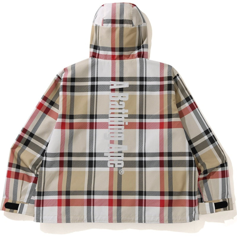 BAPE Check Anorak Jacket Beige