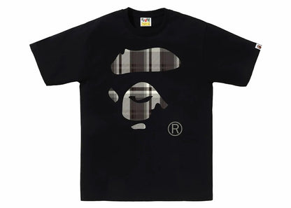 BAPE Check Ape Face Tee Black