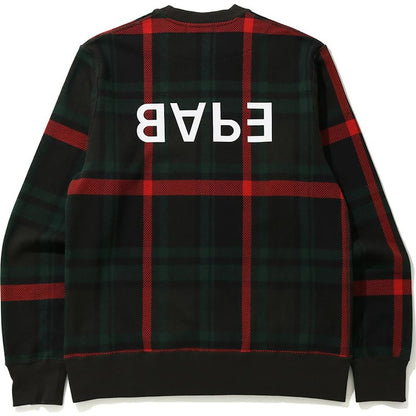 BAPE Check BAPE Crewneck Green