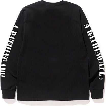 BAPE Check Bape Logo L/S Tee Black/Beige
