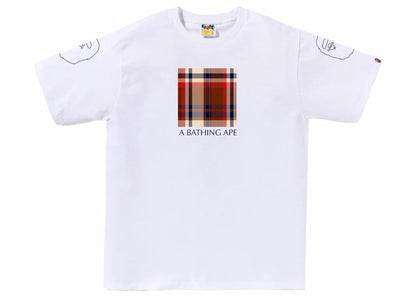 BAPE Check Box Tee White