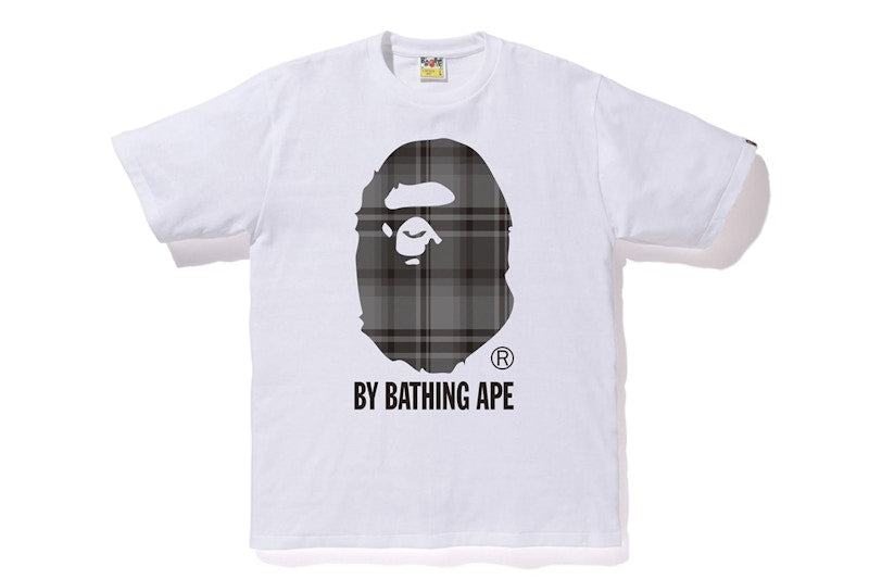 BAPE Check By Bathing Ape Tee White/Black