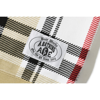 BAPE Check Crewneck Beige