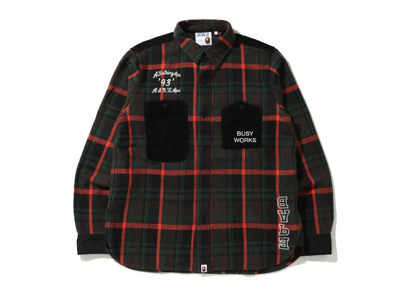 BAPE Check Flannel Shirt (FW20) Black