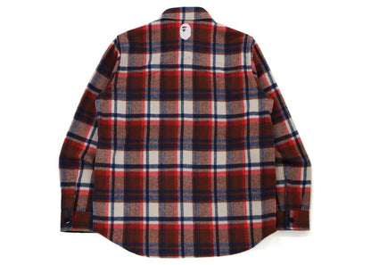 BAPE Check Flannel Shirt (FW21) Red