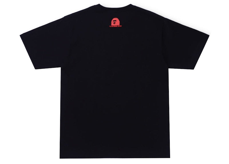 BAPE Check Gift Ape Head Tee Black
