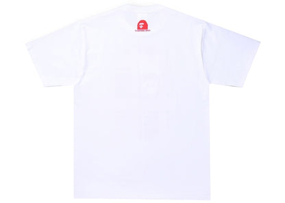 BAPE Check Gift Ape Head Tee White