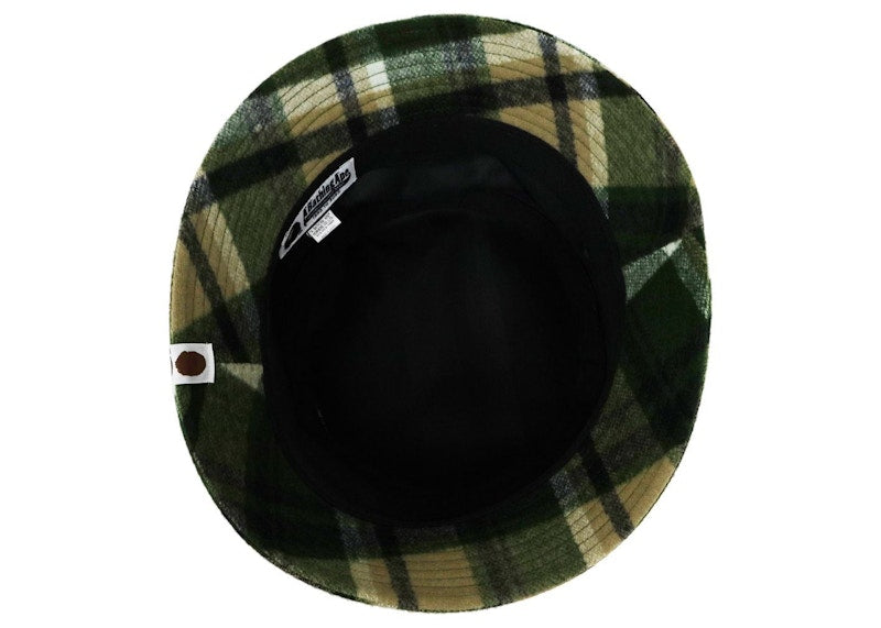 BAPE Check Hat Olivedrab