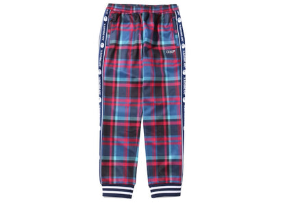 BAPE Check Jersey Pants Navy