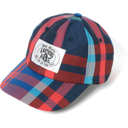 BAPE Check Panel Cap Navy