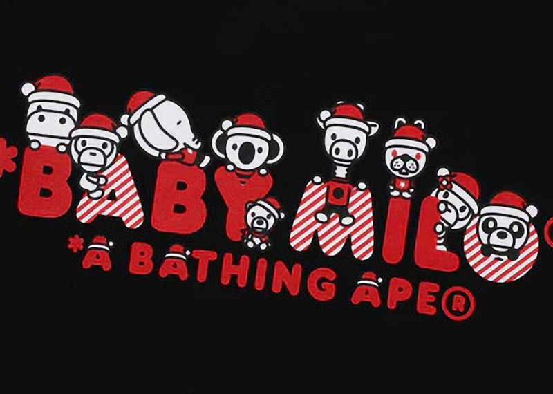 BAPE Christmas Baby Milo Tee (FW23) Black