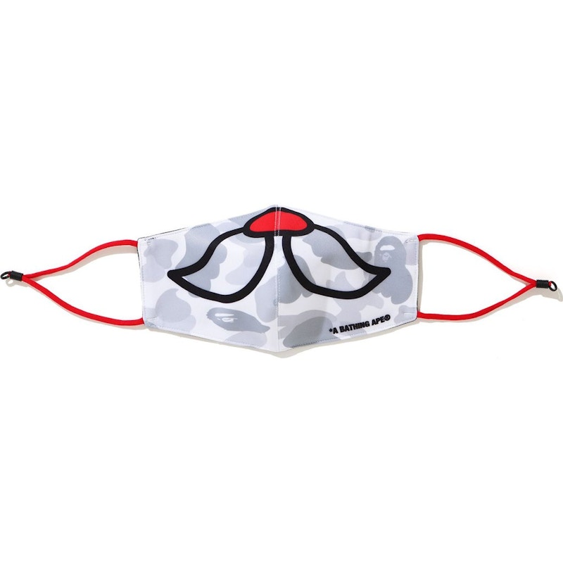 BAPE Christmas City Camo Mask White