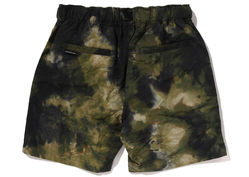 BAPE Chusen Dye Eazy Shorts Olive Drab