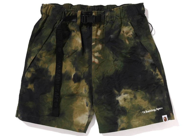 BAPE Chusen Dye Eazy Shorts Olive Drab