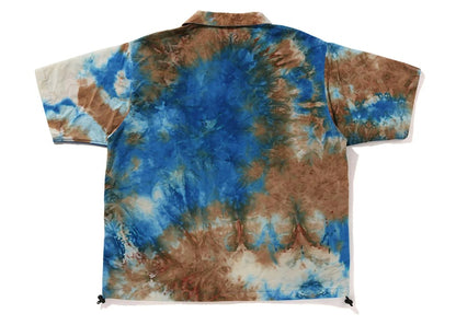 BAPE Chusen One Point Open Collar Shirt Blue