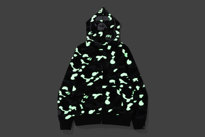 BAPE City Camo 2nd Ape Full Zip Hoodie Black