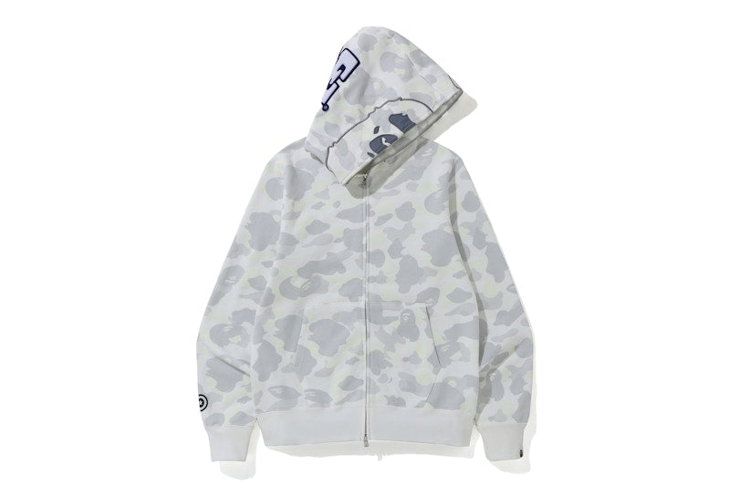 BAPE City Camo 2nd Ape Full Zip Hoodie White