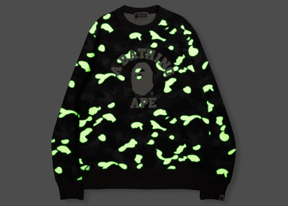 BAPE City Camo College Online Exclusive Crewneck (FW21) Black