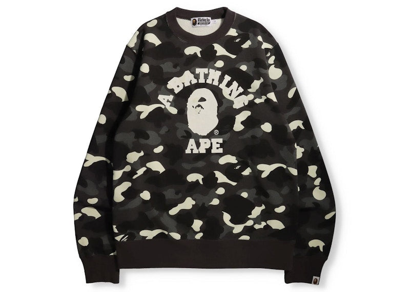 BAPE City Camo College Online Exclusive Crewneck (FW21) Black