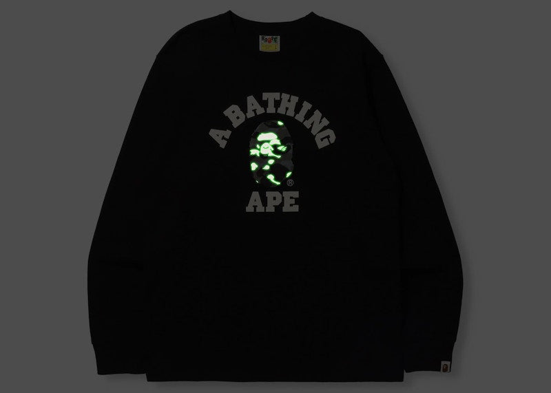 BAPE City Camo College Online Exclusive L/S Tee (FW21) Black