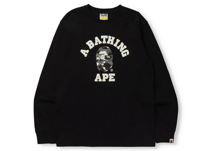 BAPE City Camo College Online Exclusive L/S Tee (FW21) Black