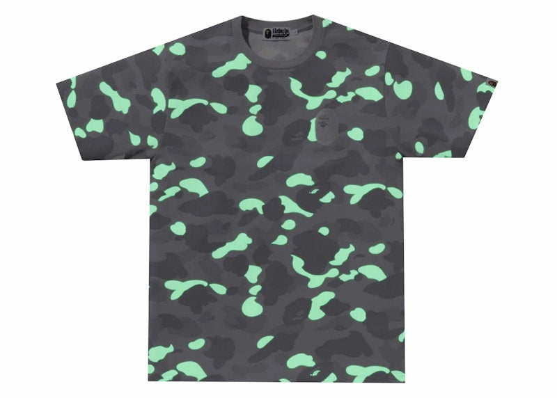 BAPE City Camo Large Ape Head Tee Gray