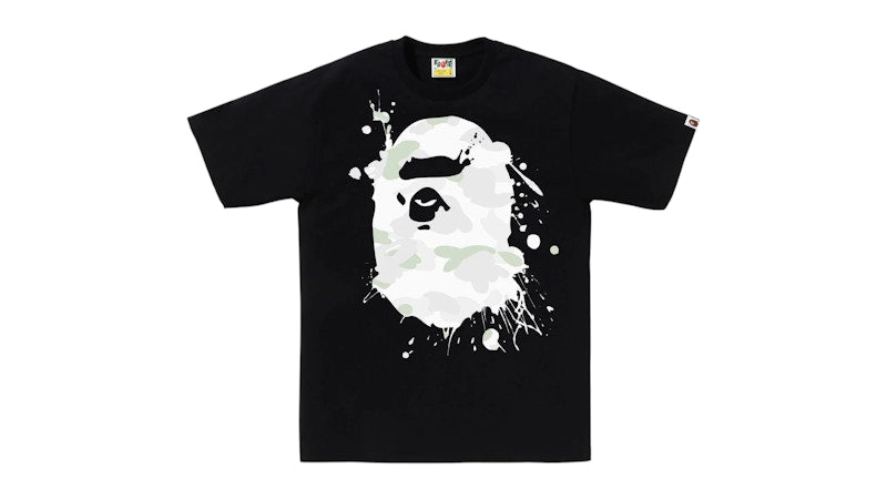 BAPE City Camo Painting Ape Head Tee Black
