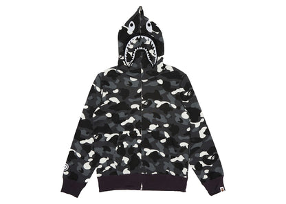 BAPE City Camo Shark WGM Full-Zip Hoodie (SS23) Black