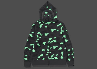BAPE City Camo Shark Full Zip Hoodie (SS24) Gray