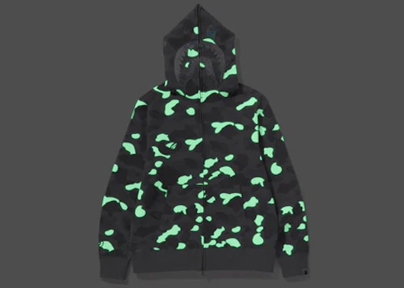 BAPE City Camo Shark Full Zip Hoodie (SS24) Gray
