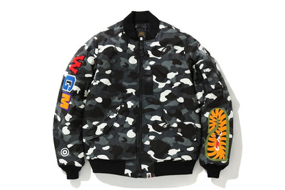BAPE City Camo Shark MA-1 Black